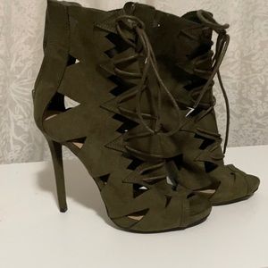 Green High Heels